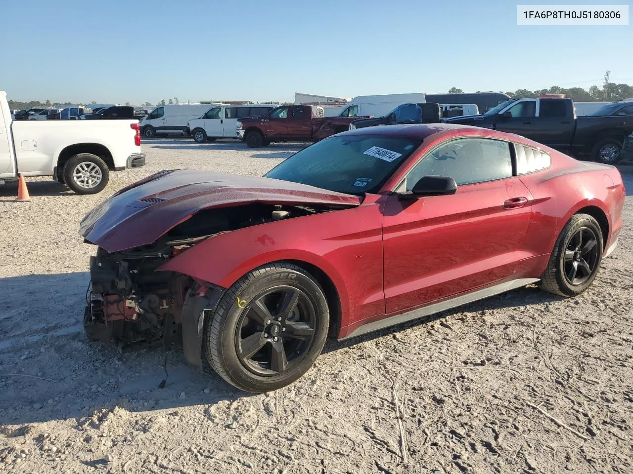 2018 Ford Mustang VIN: 1FA6P8TH0J5180306 Lot: 77640014