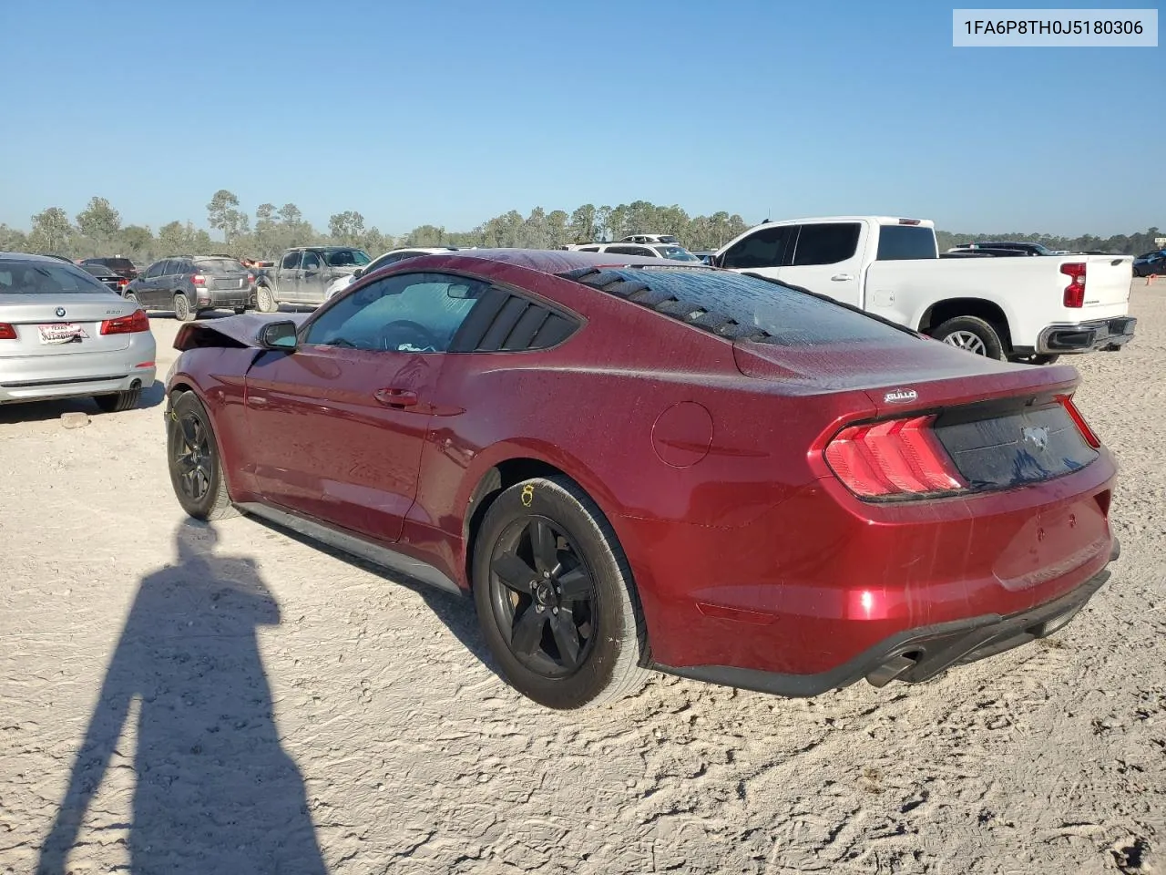 2018 Ford Mustang VIN: 1FA6P8TH0J5180306 Lot: 77640014