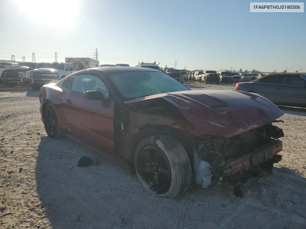 2018 Ford Mustang VIN: 1FA6P8TH0J5180306 Lot: 77640014