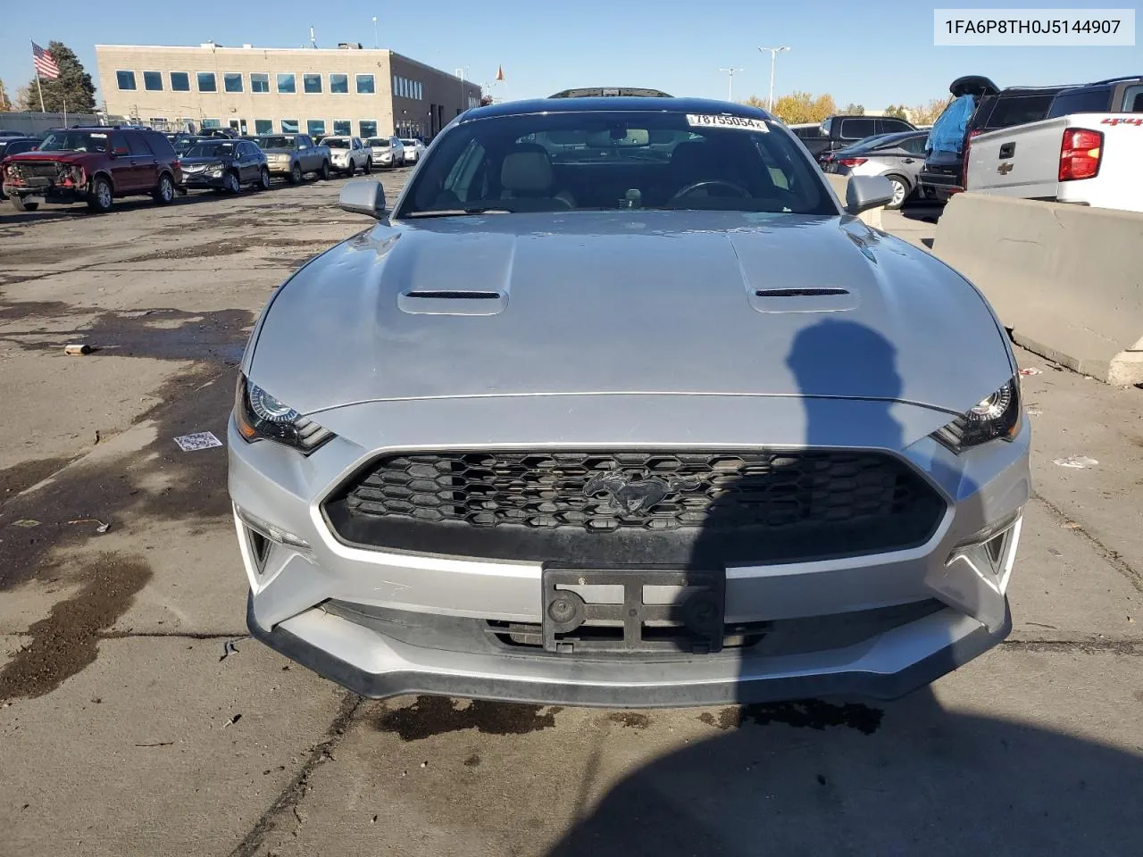 2018 Ford Mustang VIN: 1FA6P8TH0J5144907 Lot: 78755054