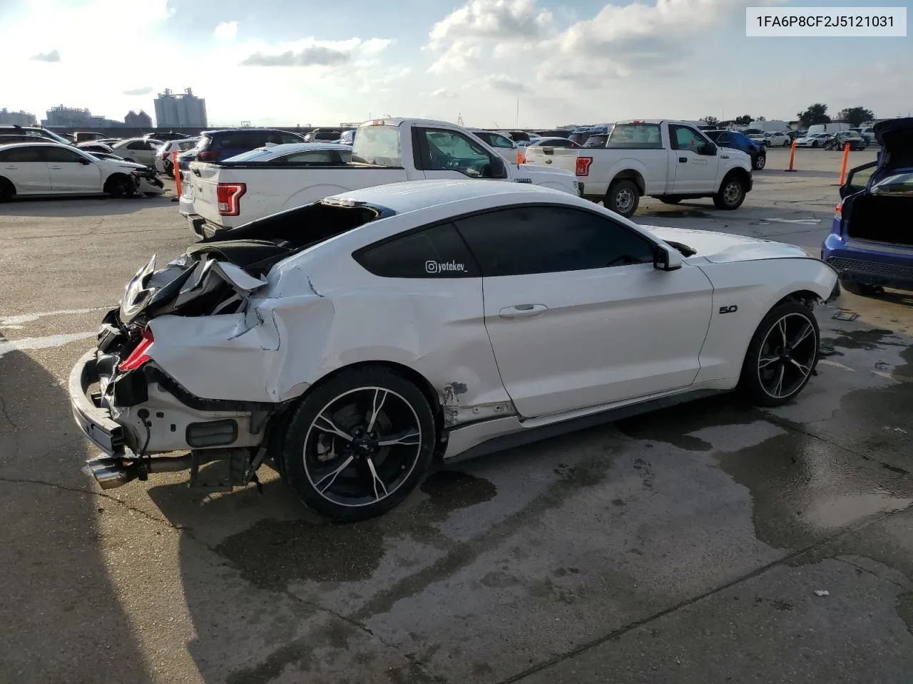 2018 Ford Mustang Gt VIN: 1FA6P8CF2J5121031 Lot: 80002884