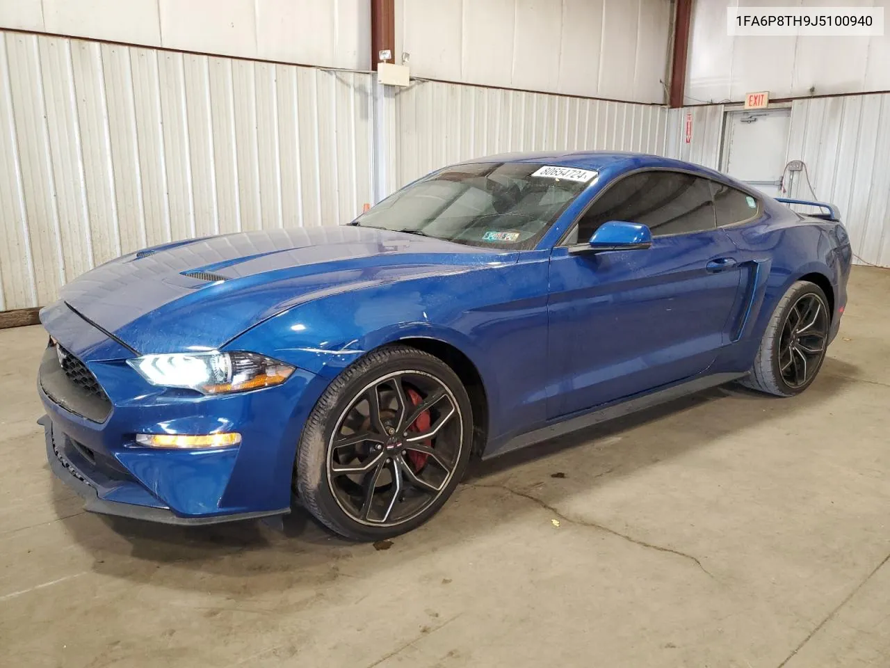 2018 Ford Mustang VIN: 1FA6P8TH9J5100940 Lot: 80654724