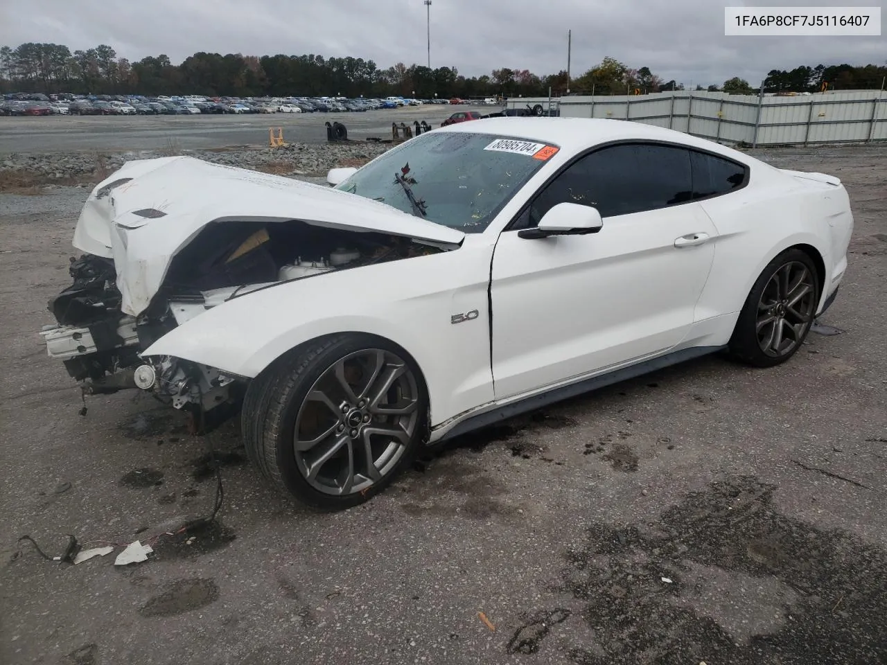 2018 Ford Mustang Gt VIN: 1FA6P8CF7J5116407 Lot: 80985704