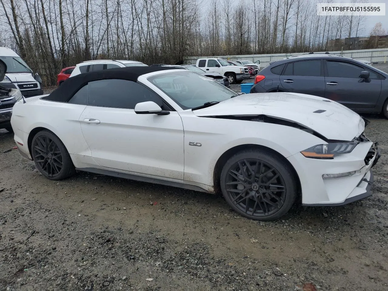 2018 Ford Mustang Gt VIN: 1FATP8FF0J5155595 Lot: 81584324