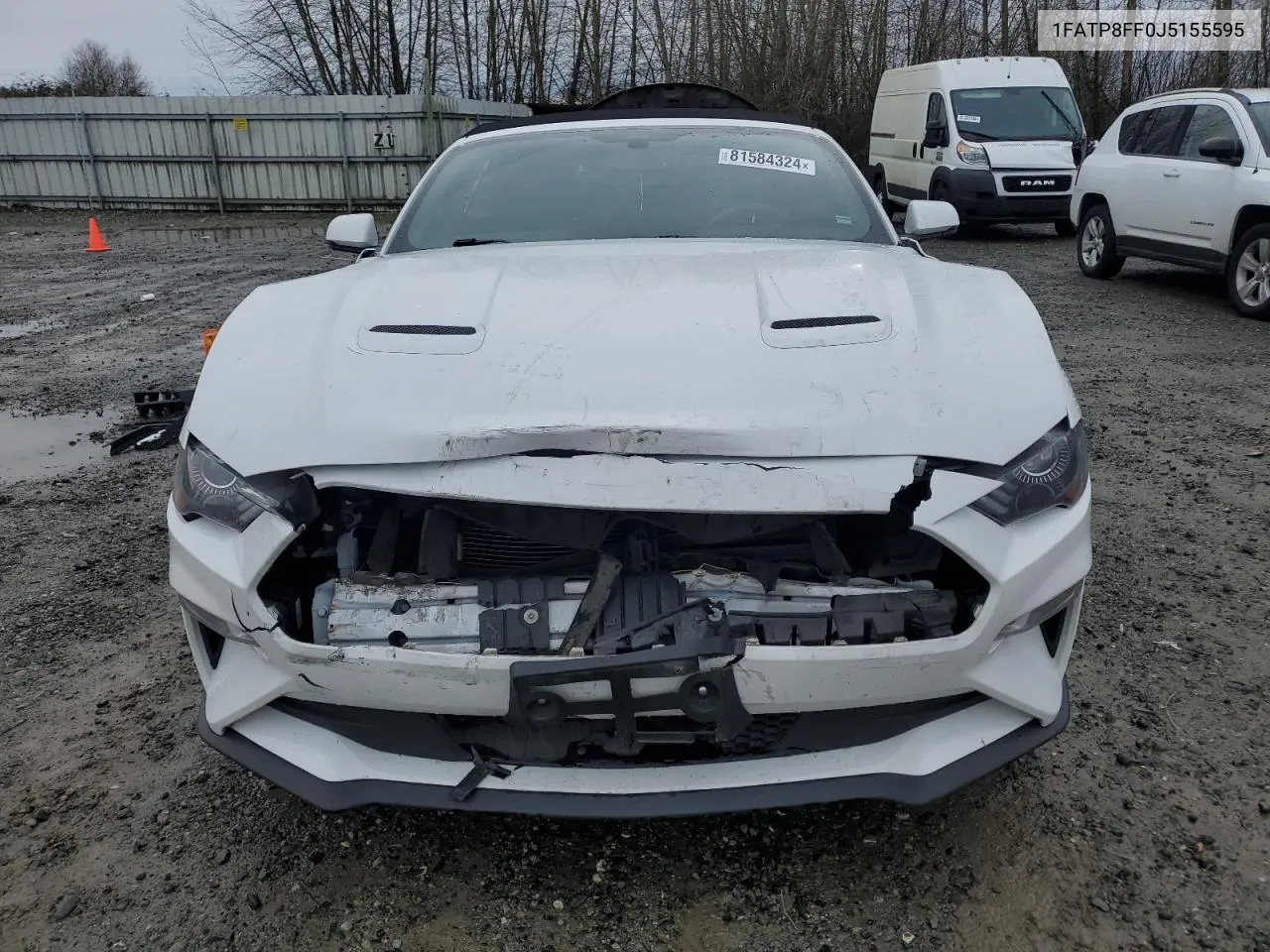 2018 Ford Mustang Gt VIN: 1FATP8FF0J5155595 Lot: 81584324