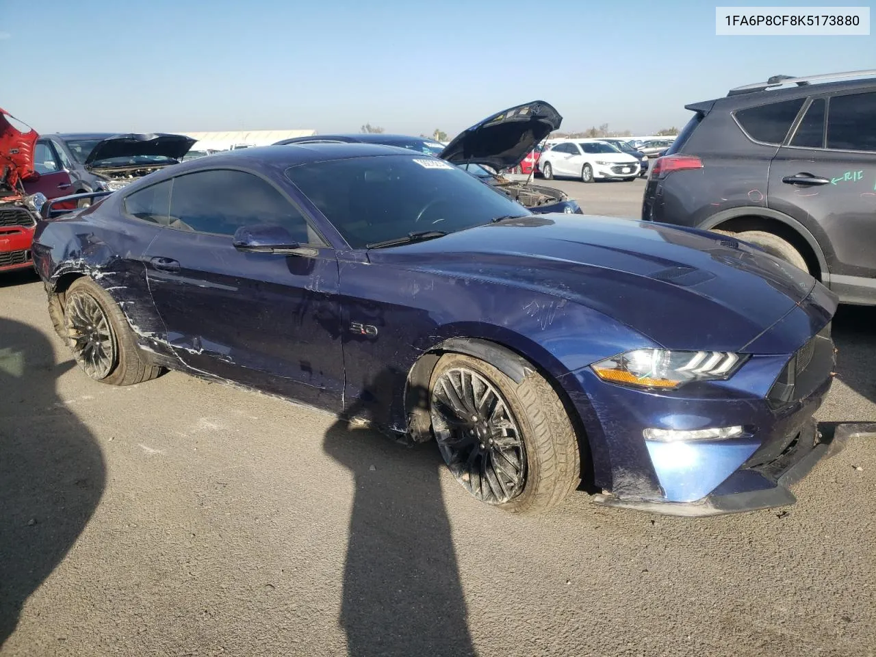 2019 Ford Mustang Gt VIN: 1FA6P8CF8K5173880 Lot: 39278214