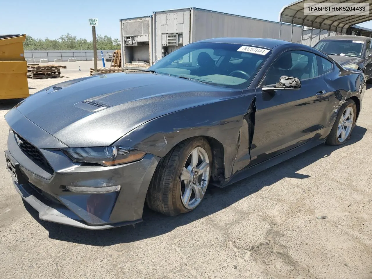 2019 Ford Mustang VIN: 1FA6P8TH6K5204433 Lot: 60257644