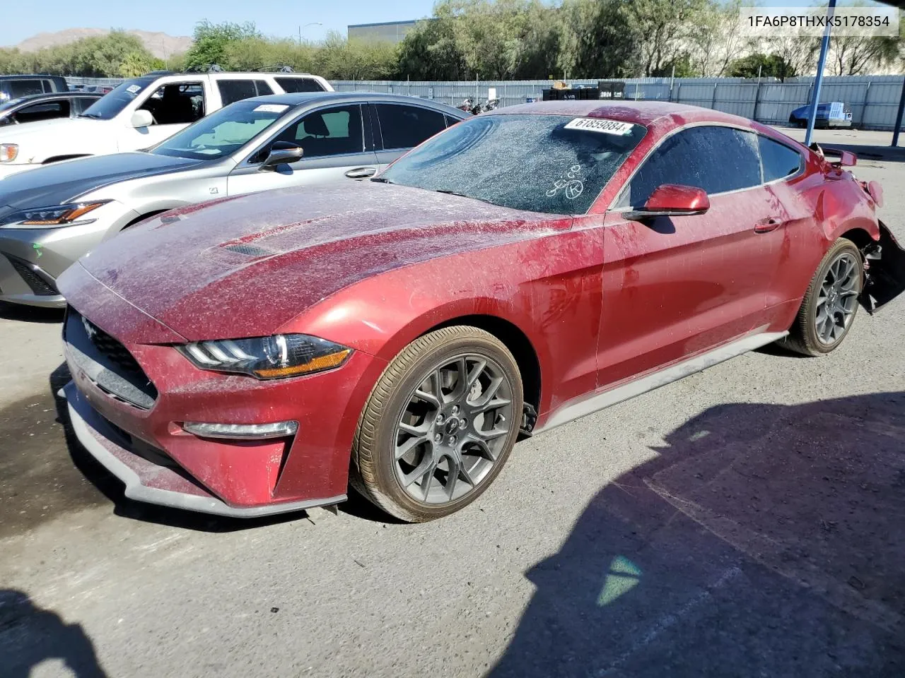 2019 Ford Mustang VIN: 1FA6P8THXK5178354 Lot: 61859884