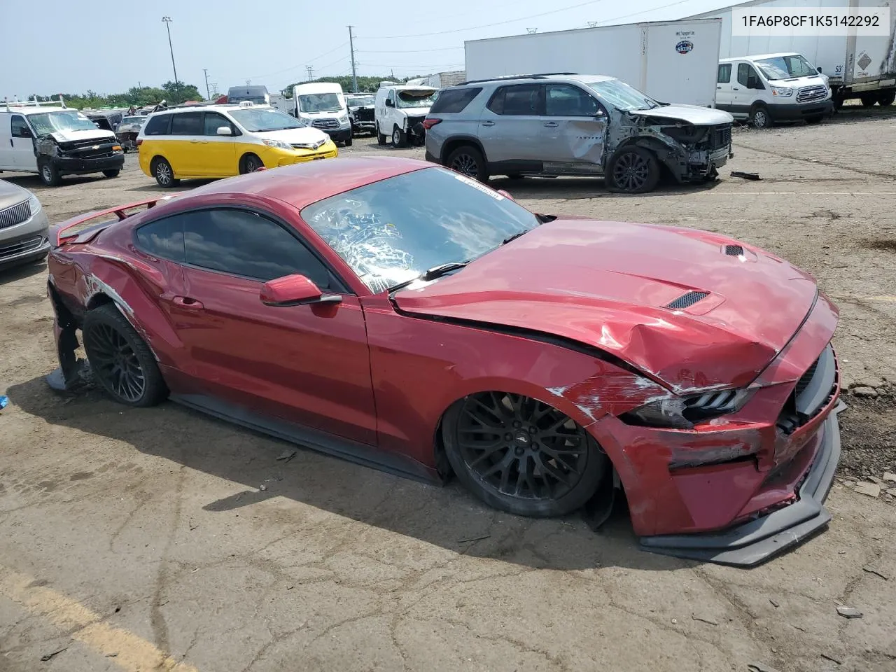 2019 Ford Mustang Gt VIN: 1FA6P8CF1K5142292 Lot: 65568584