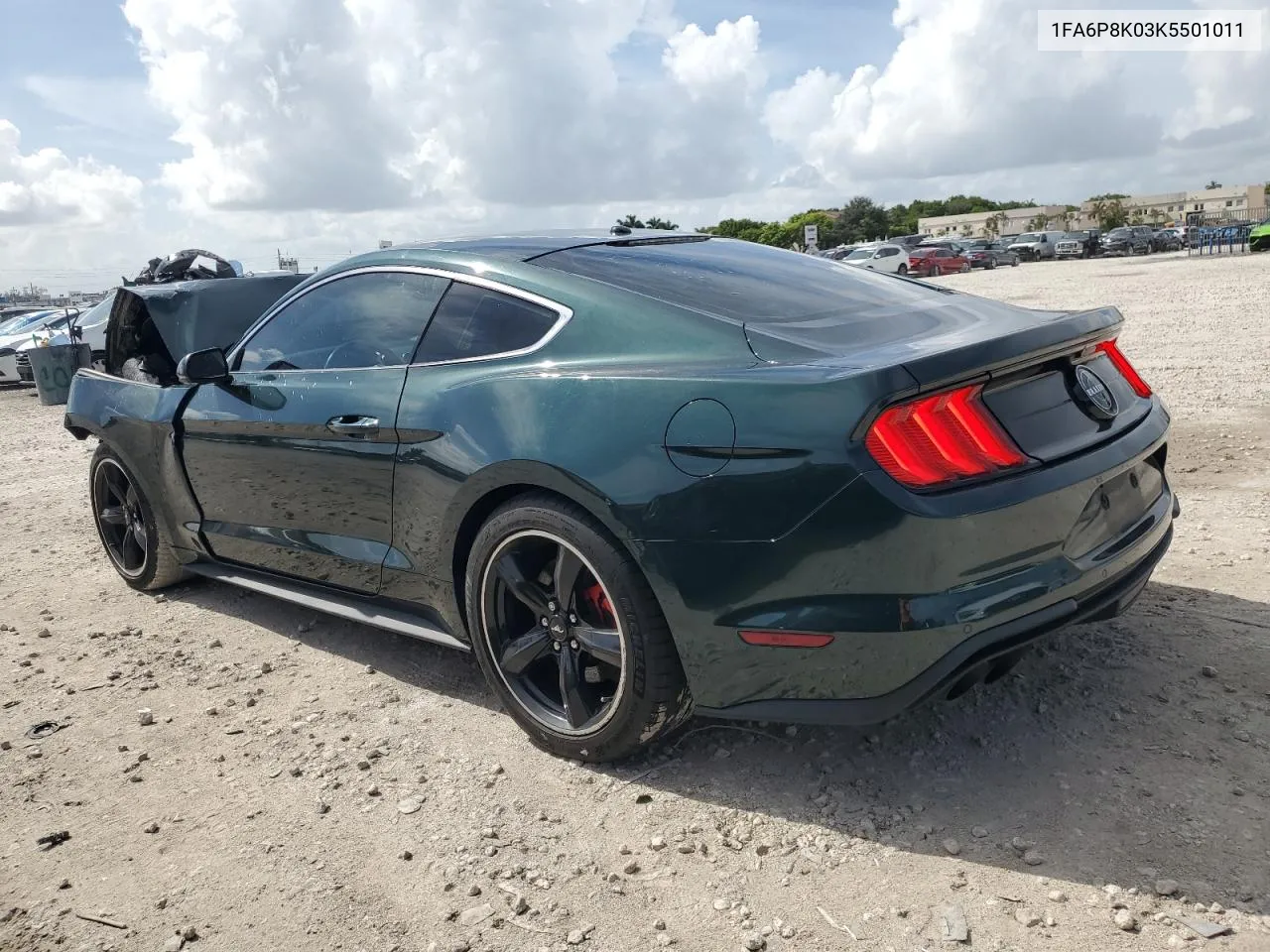 2019 Ford Mustang Bullitt VIN: 1FA6P8K03K5501011 Lot: 70393434