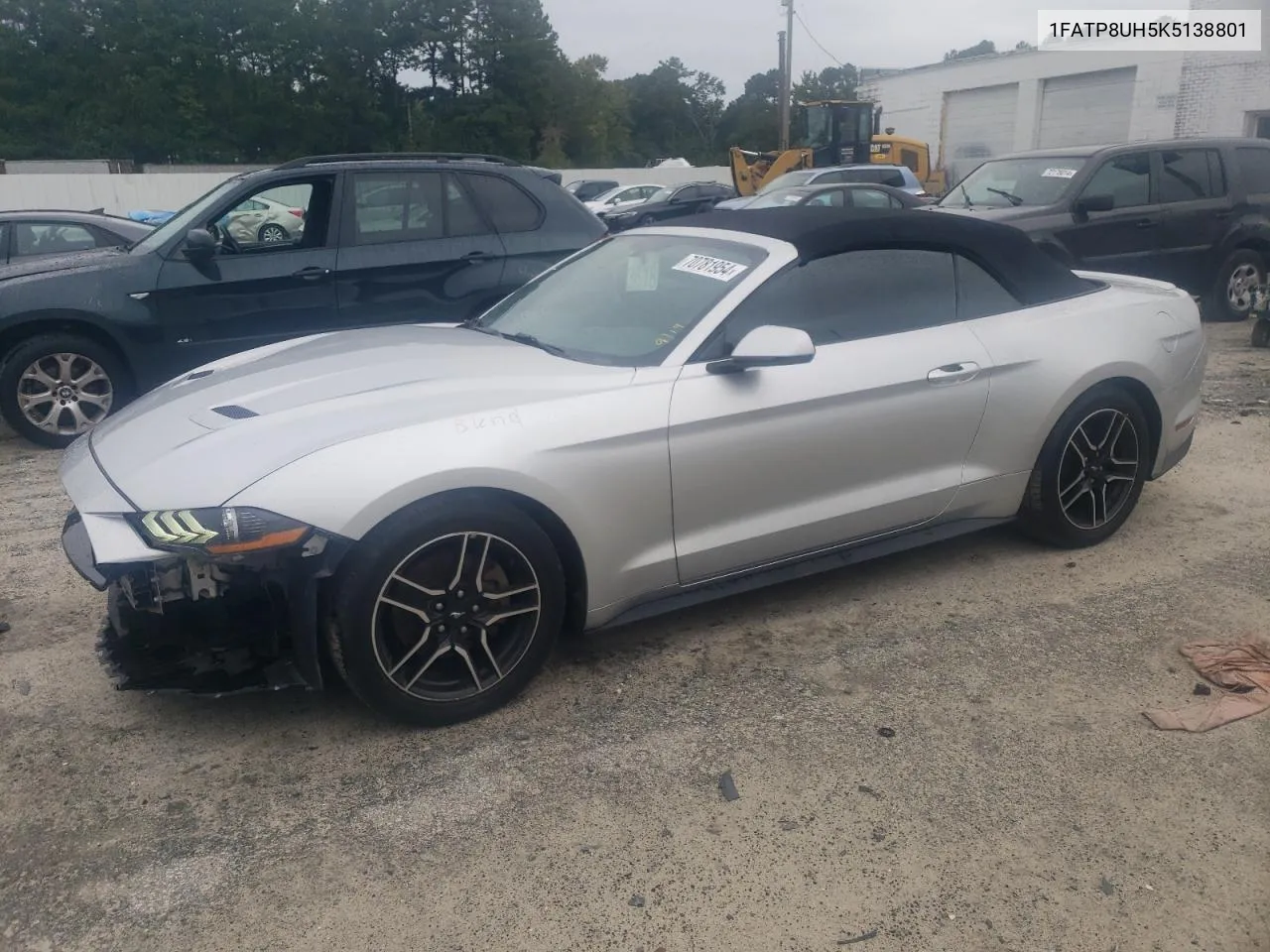 2019 Ford Mustang VIN: 1FATP8UH5K5138801 Lot: 70781954