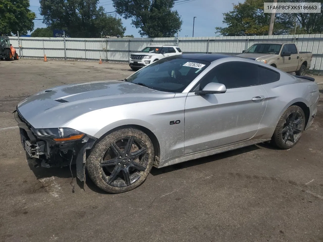 2019 Ford Mustang Gt VIN: 1FA6P8CFXK5186663 Lot: 71026234