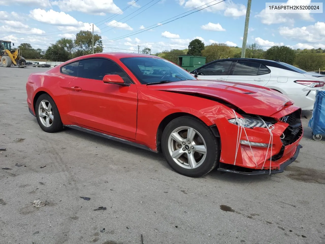 2019 Ford Mustang VIN: 1FA6P8TH2K5200024 Lot: 71832244