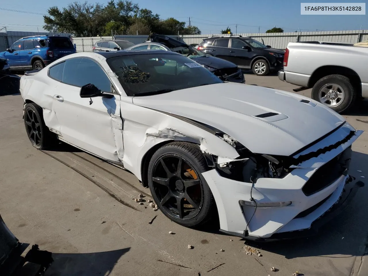 2019 Ford Mustang VIN: 1FA6P8TH3K5142828 Lot: 72221414