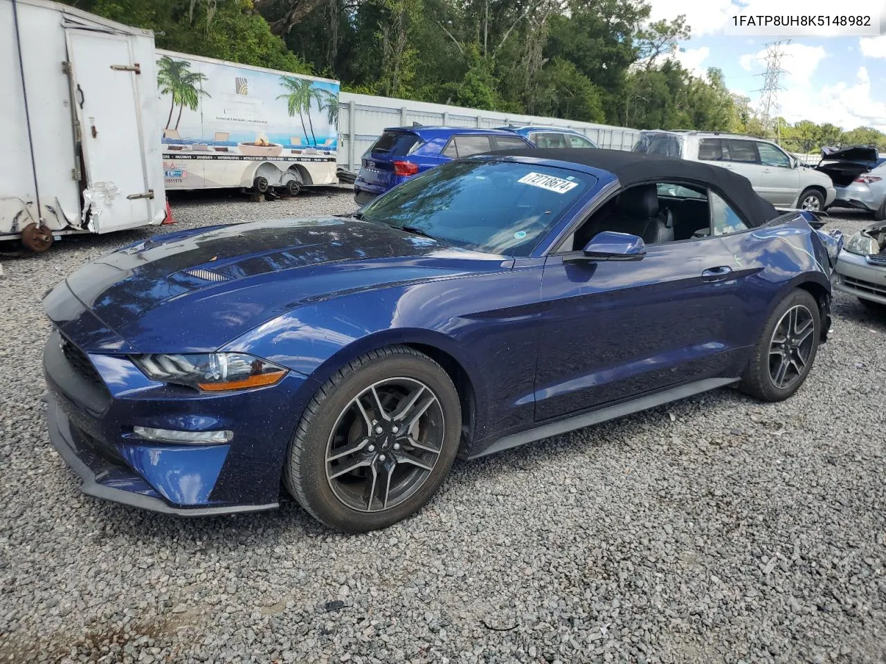 2019 Ford Mustang VIN: 1FATP8UH8K5148982 Lot: 72718674