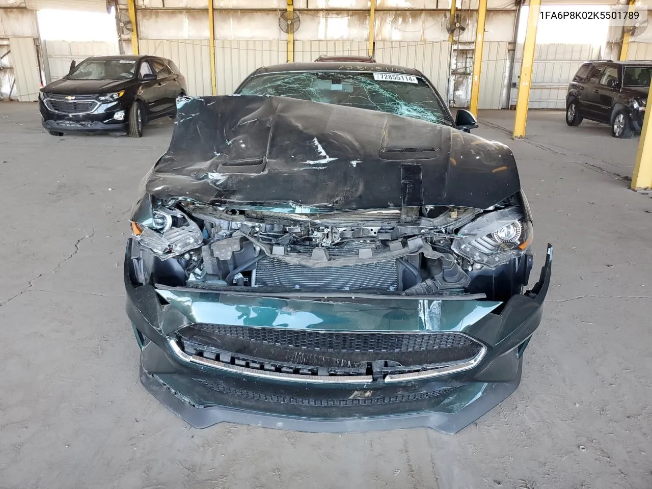 2019 Ford Mustang Bullitt VIN: 1FA6P8K02K5501789 Lot: 72855114