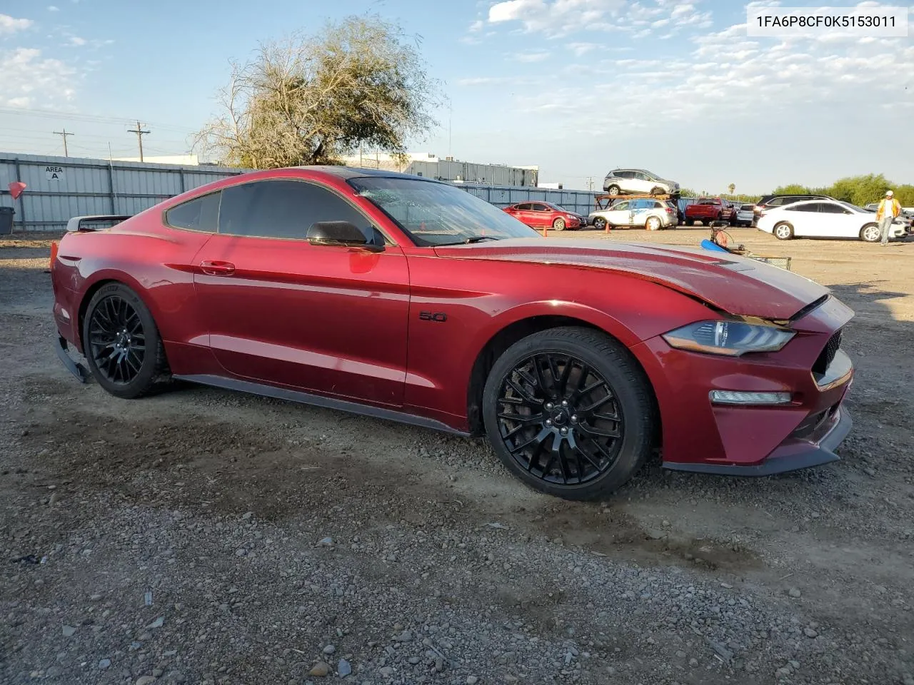 2019 Ford Mustang Gt VIN: 1FA6P8CF0K5153011 Lot: 73224453