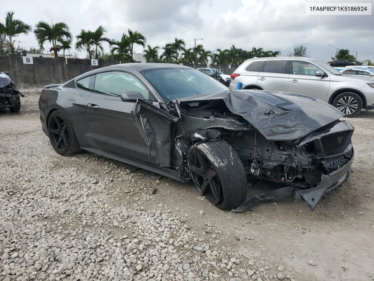 2019 Ford Mustang Gt VIN: 1FA6P8CF1K5186924 Lot: 73510754