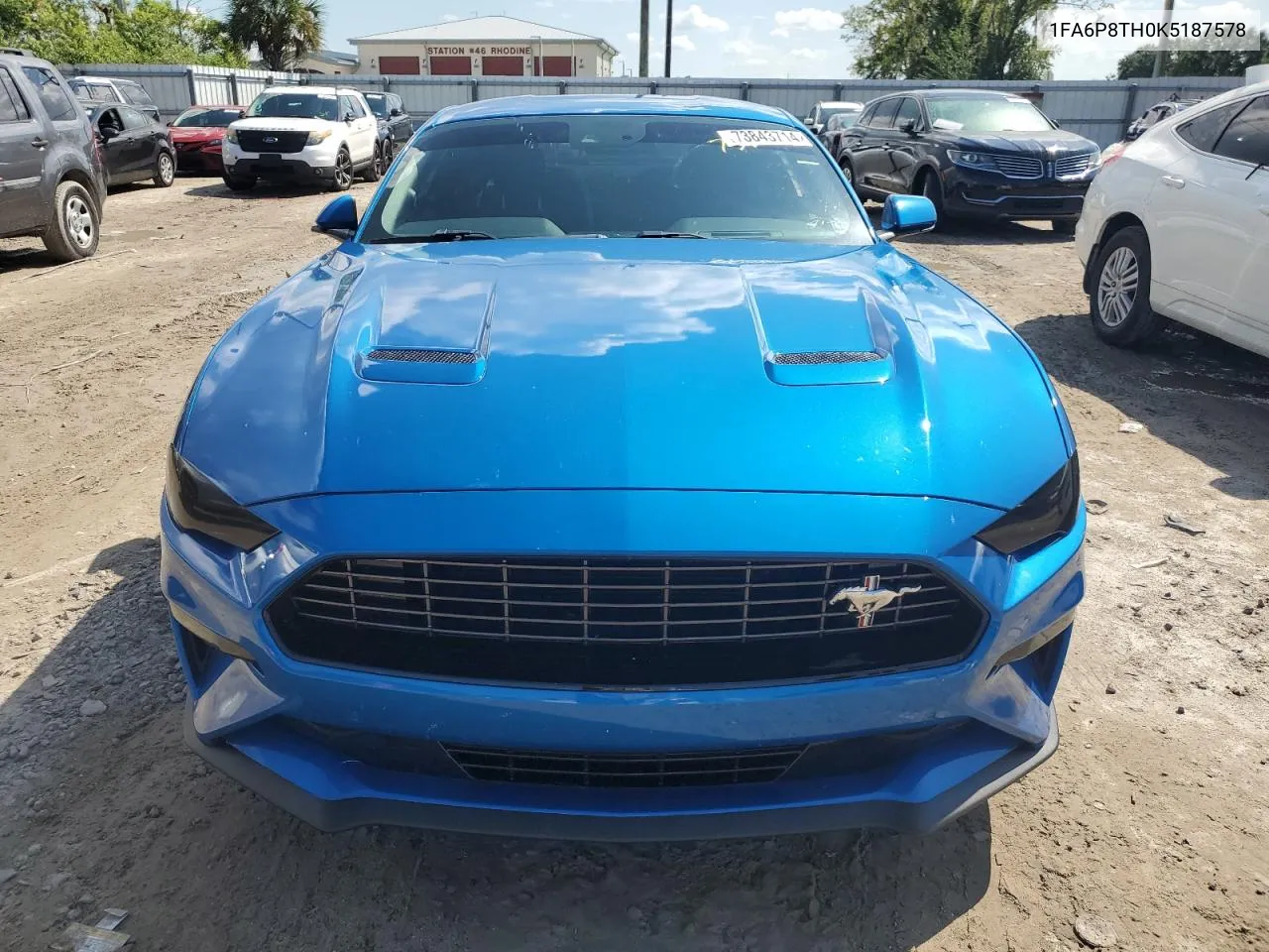 2019 Ford Mustang VIN: 1FA6P8TH0K5187578 Lot: 73843714