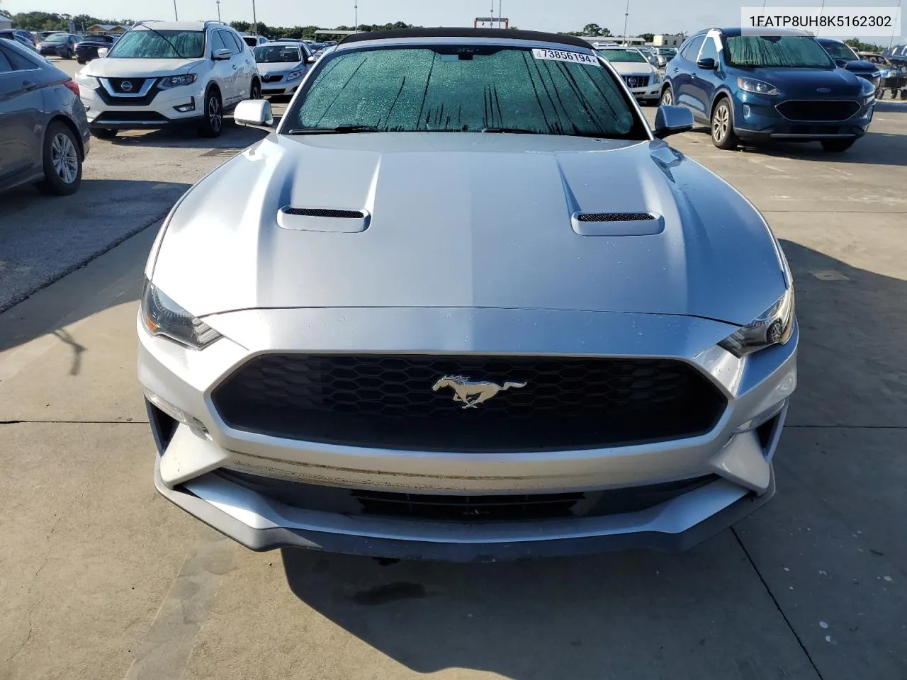 2019 Ford Mustang VIN: 1FATP8UH8K5162302 Lot: 73856194