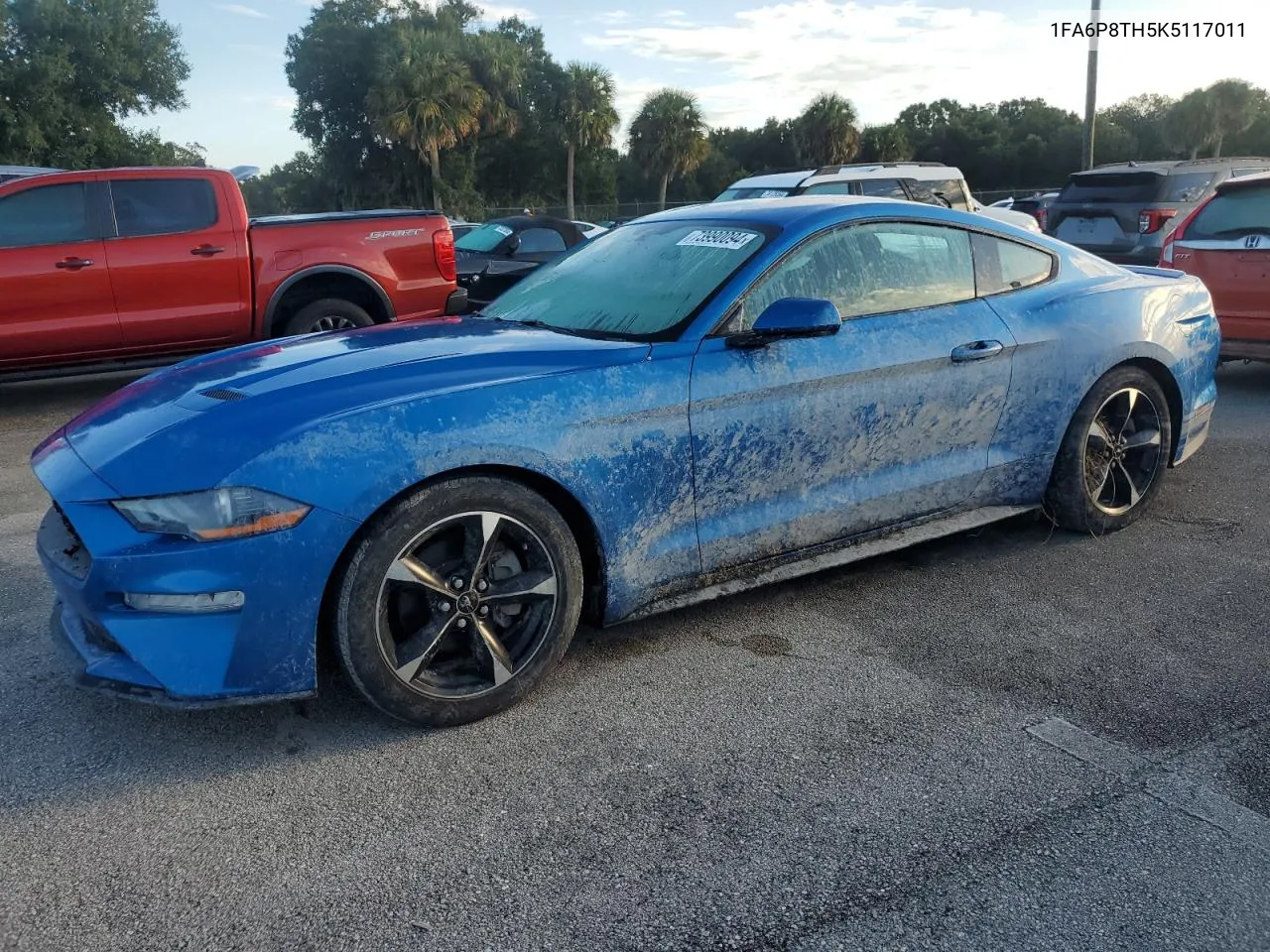 2019 Ford Mustang VIN: 1FA6P8TH5K5117011 Lot: 73990094