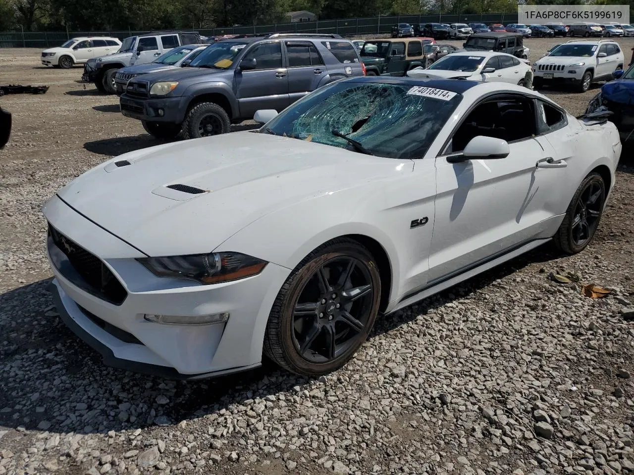 2019 Ford Mustang Gt VIN: 1FA6P8CF6K5199619 Lot: 74018414