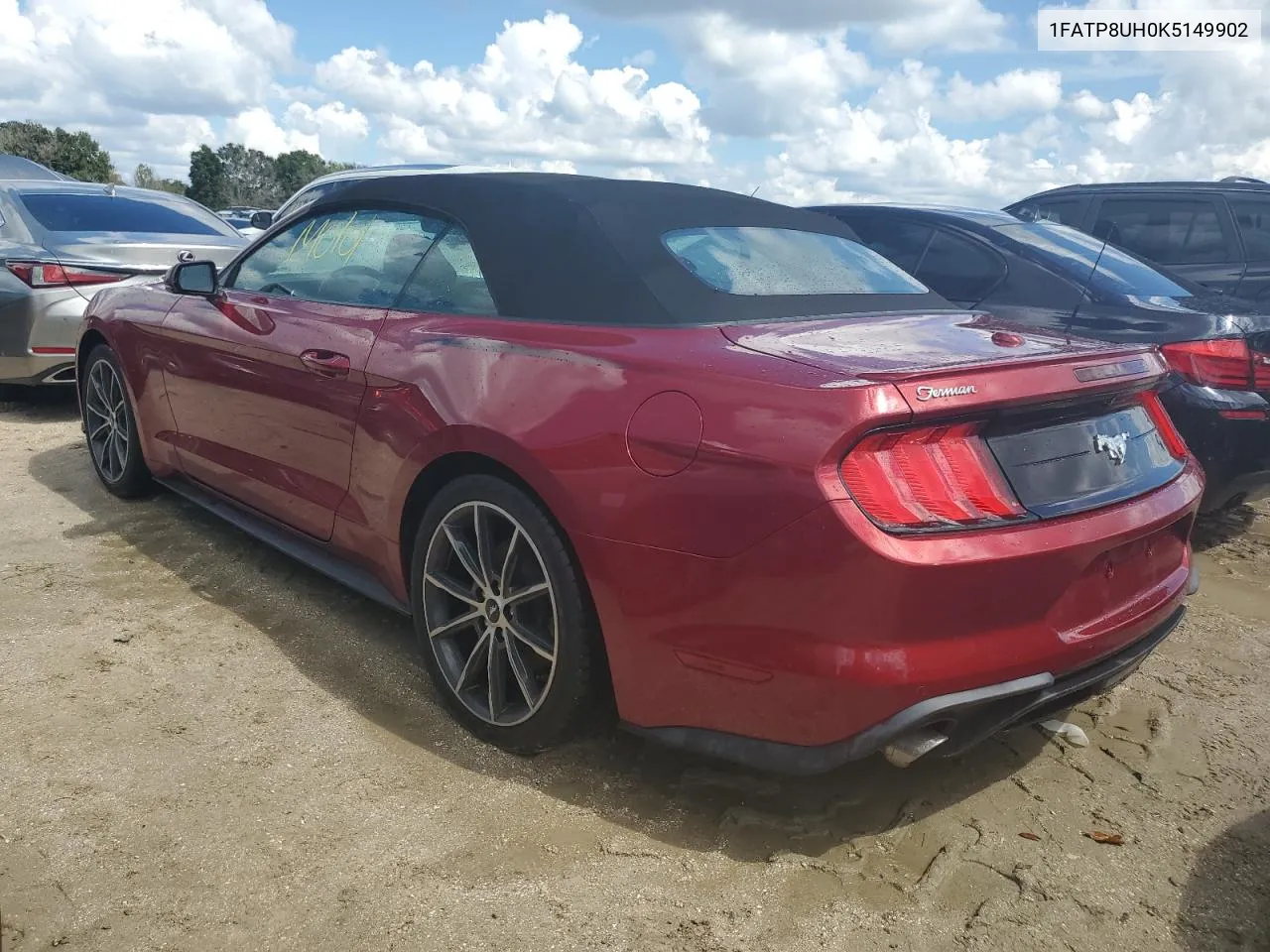 2019 Ford Mustang VIN: 1FATP8UH0K5149902 Lot: 74044774