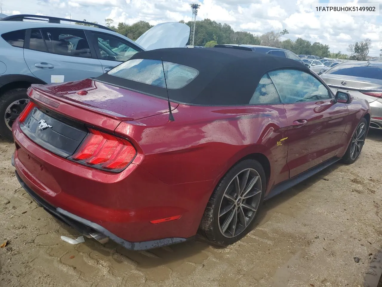 2019 Ford Mustang VIN: 1FATP8UH0K5149902 Lot: 74044774