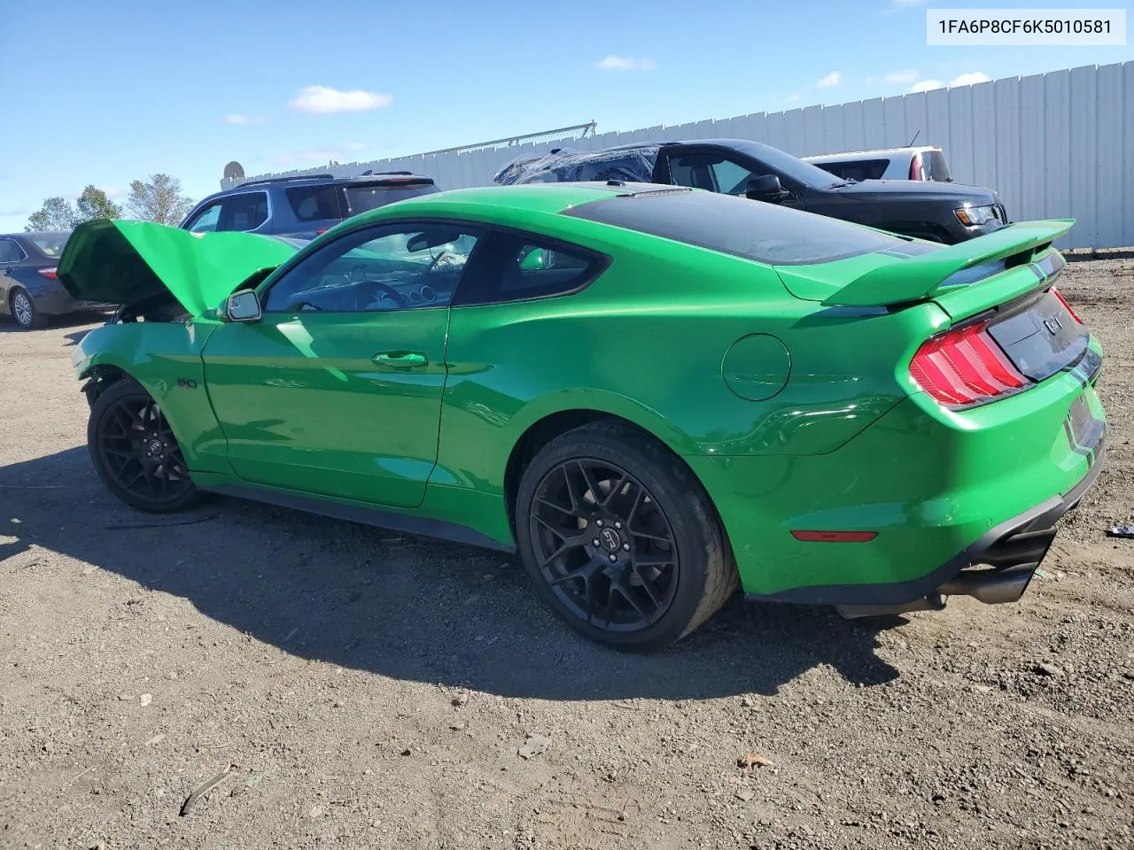 2019 Ford Mustang Gt VIN: 1FA6P8CF6K5010581 Lot: 74428794