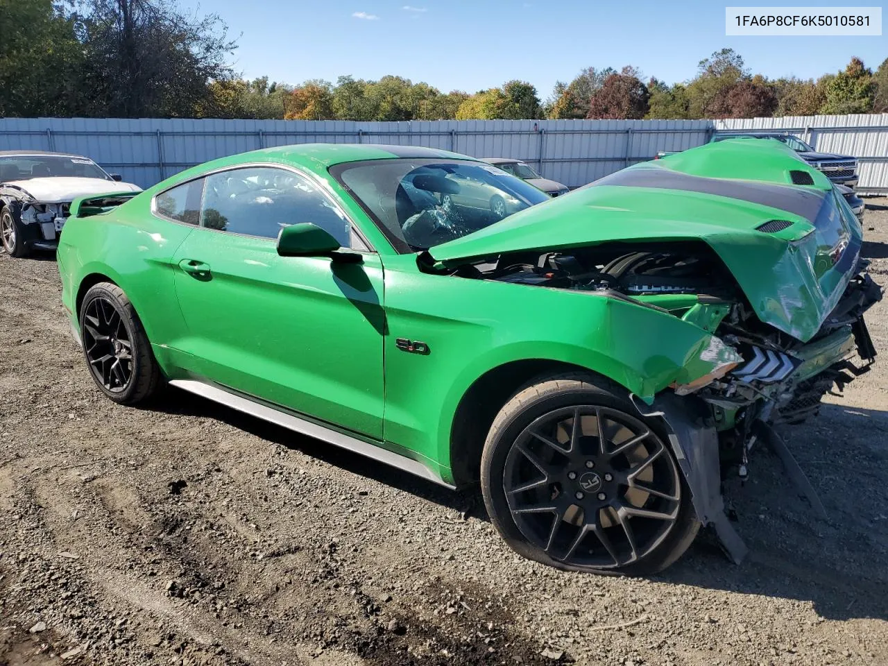 2019 Ford Mustang Gt VIN: 1FA6P8CF6K5010581 Lot: 74428794