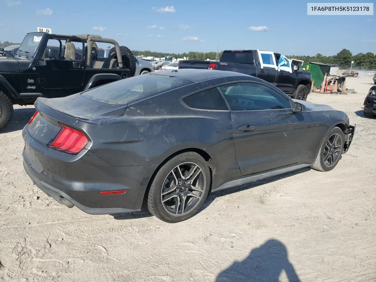 2019 Ford Mustang VIN: 1FA6P8TH5K5123178 Lot: 75013644