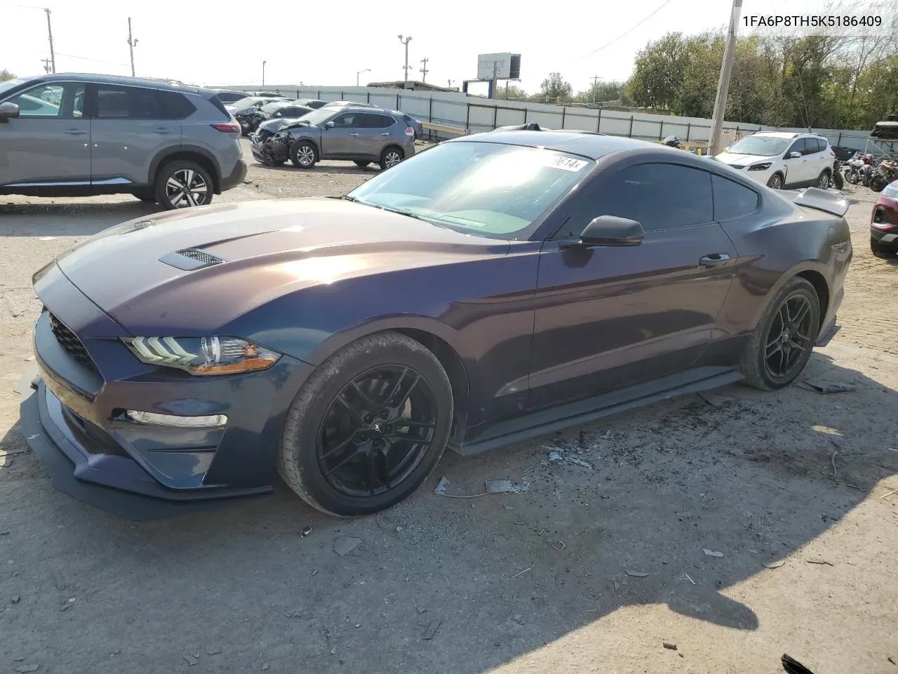 2019 Ford Mustang VIN: 1FA6P8TH5K5186409 Lot: 75220614