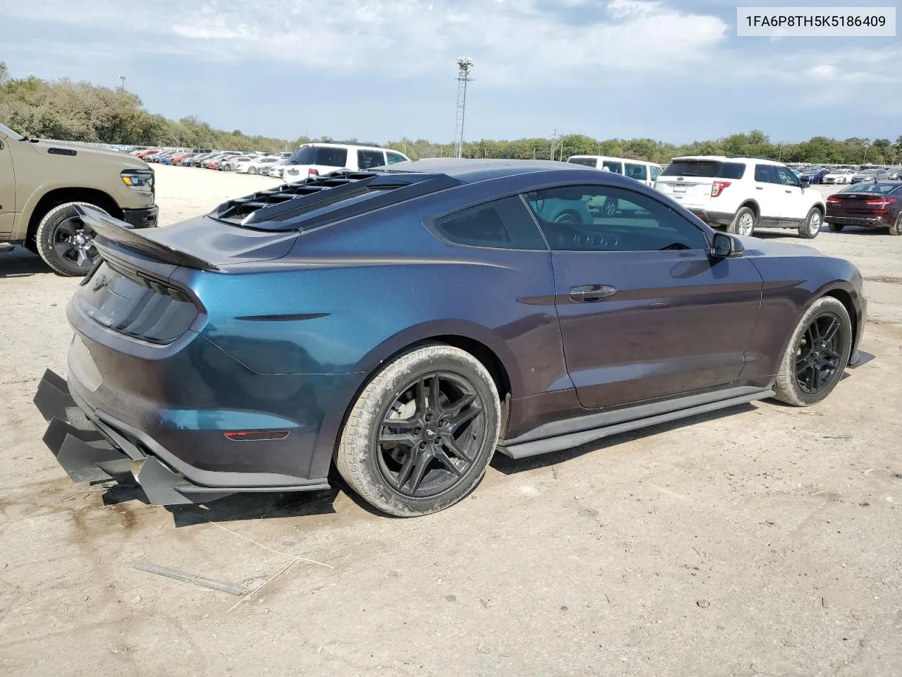 2019 Ford Mustang VIN: 1FA6P8TH5K5186409 Lot: 75220614