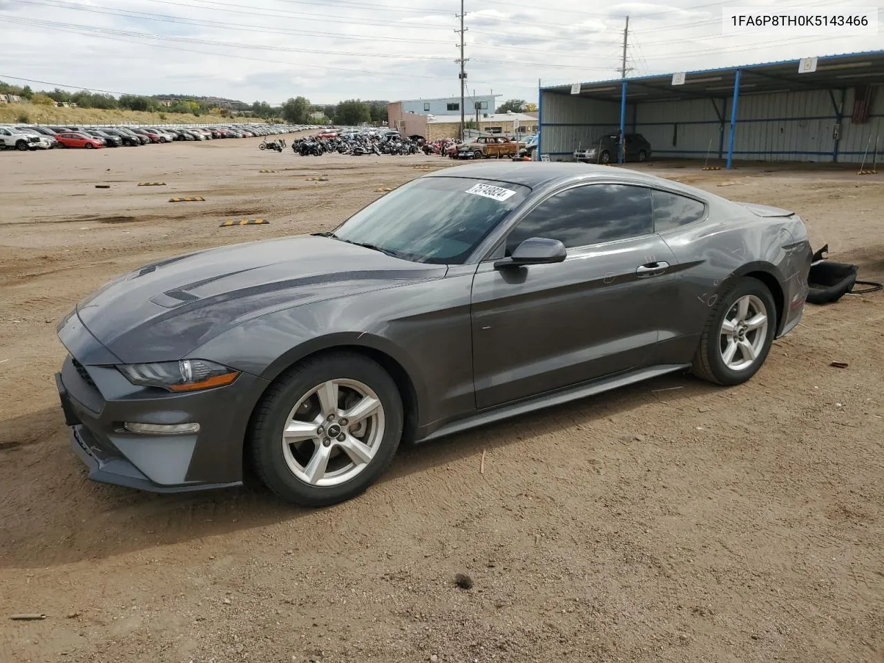 2019 Ford Mustang VIN: 1FA6P8TH0K5143466 Lot: 75749824