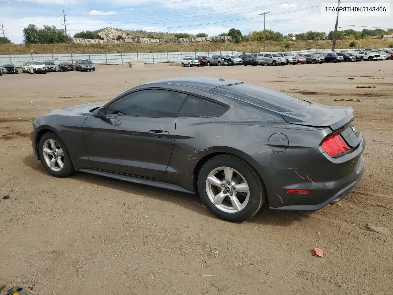 2019 Ford Mustang VIN: 1FA6P8TH0K5143466 Lot: 75749824