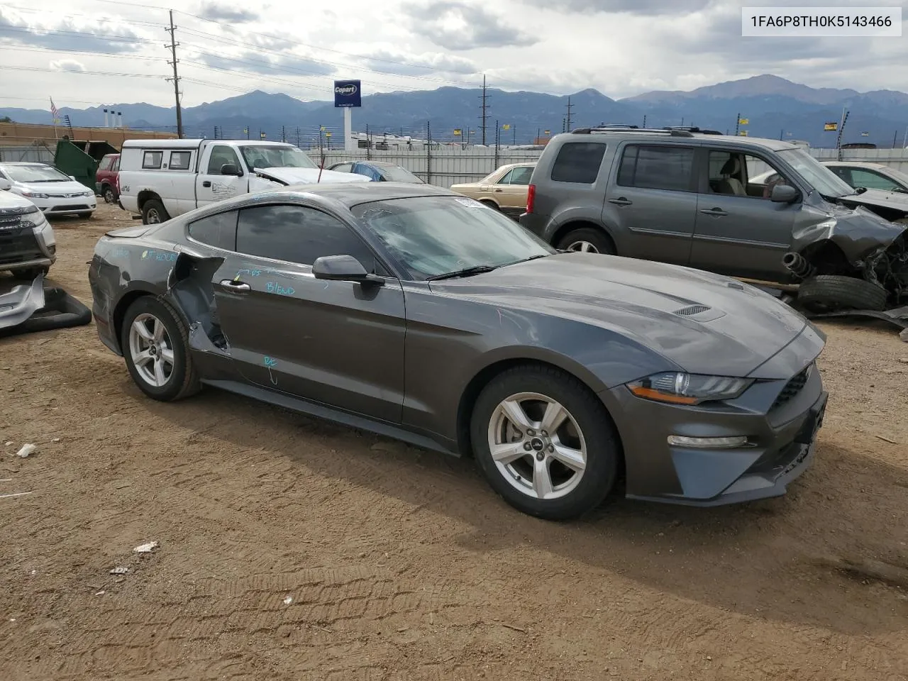 2019 Ford Mustang VIN: 1FA6P8TH0K5143466 Lot: 75749824