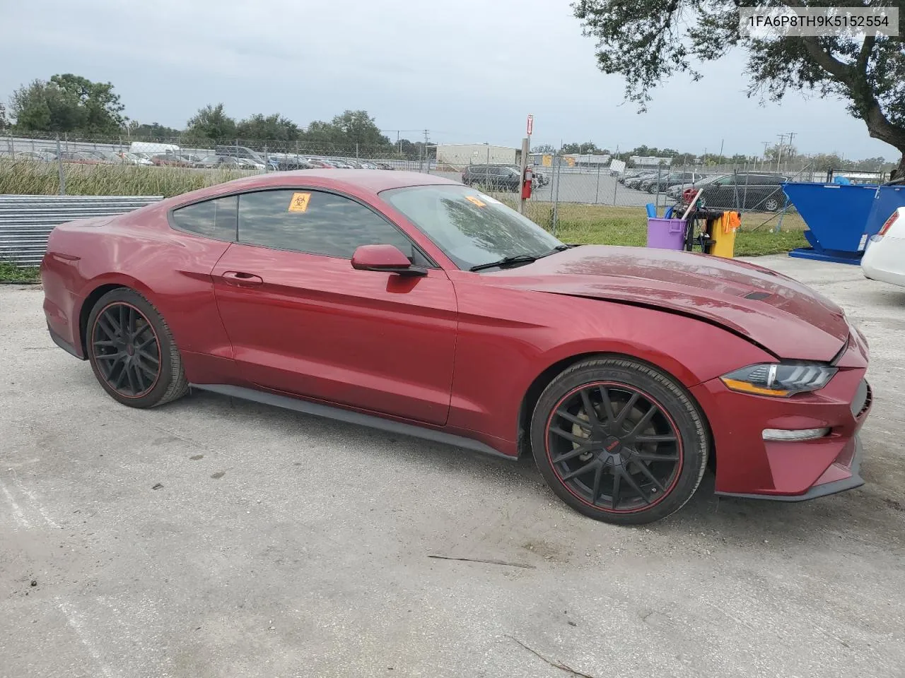 2019 Ford Mustang VIN: 1FA6P8TH9K5152554 Lot: 76153084