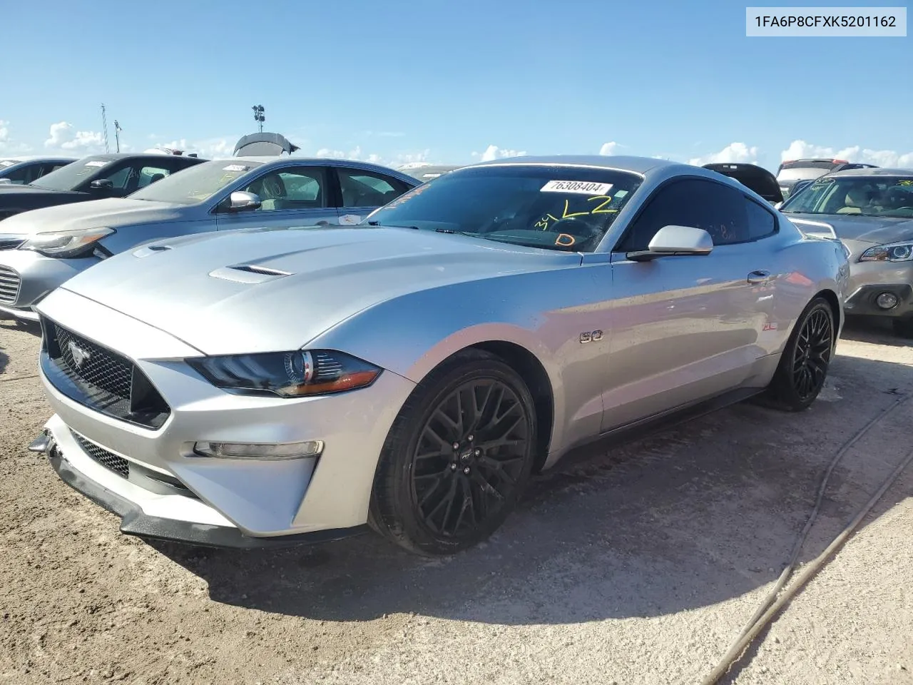 2019 Ford Mustang Gt VIN: 1FA6P8CFXK5201162 Lot: 76308404