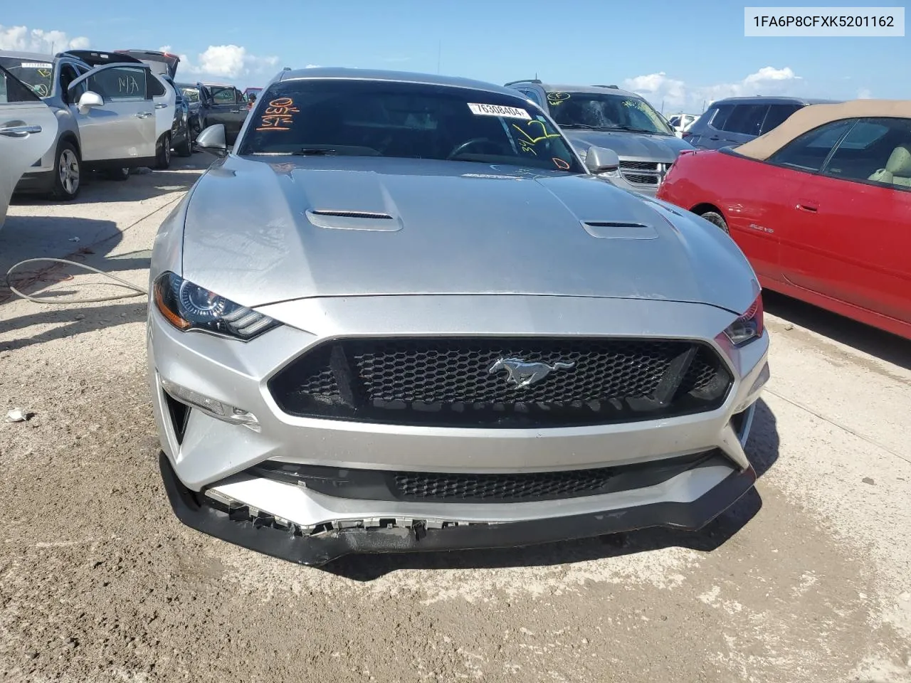 2019 Ford Mustang Gt VIN: 1FA6P8CFXK5201162 Lot: 76308404