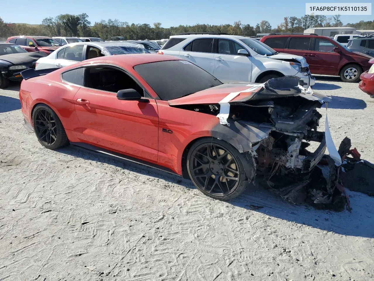 2019 Ford Mustang Gt VIN: 1FA6P8CF1K5110135 Lot: 76334234