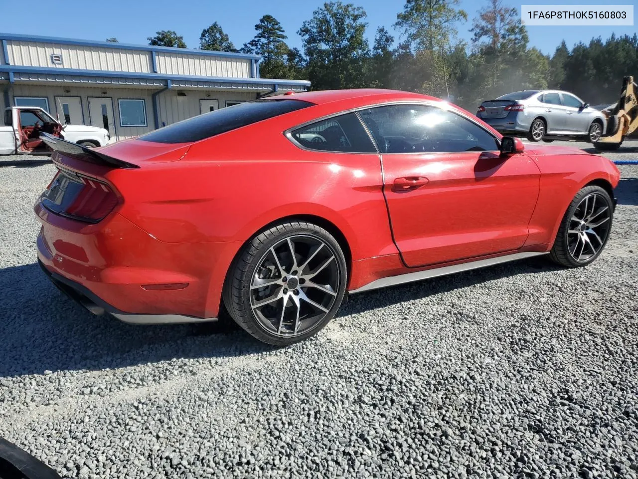 2019 Ford Mustang VIN: 1FA6P8TH0K5160803 Lot: 76457724