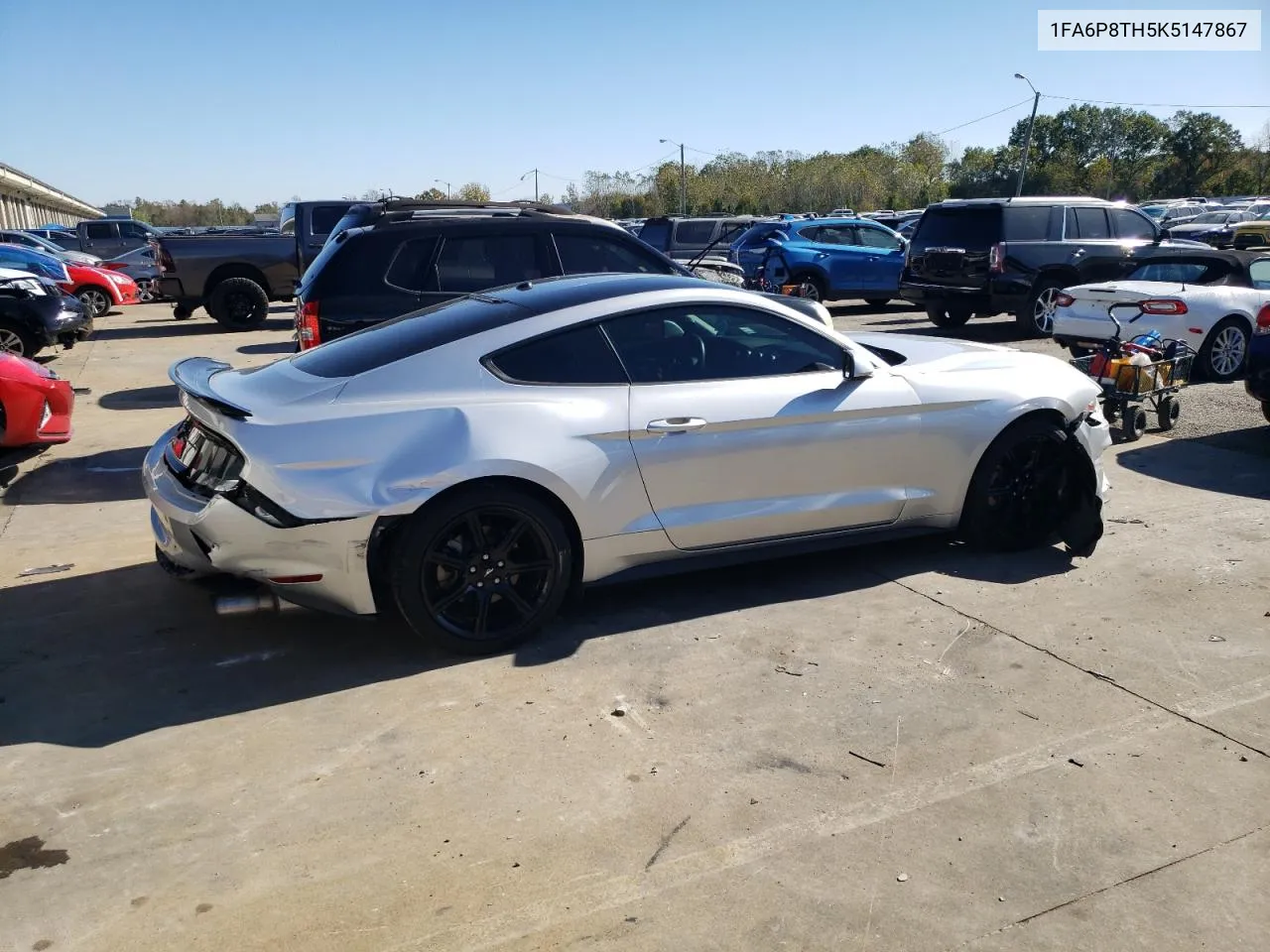 2019 Ford Mustang VIN: 1FA6P8TH5K5147867 Lot: 76482054