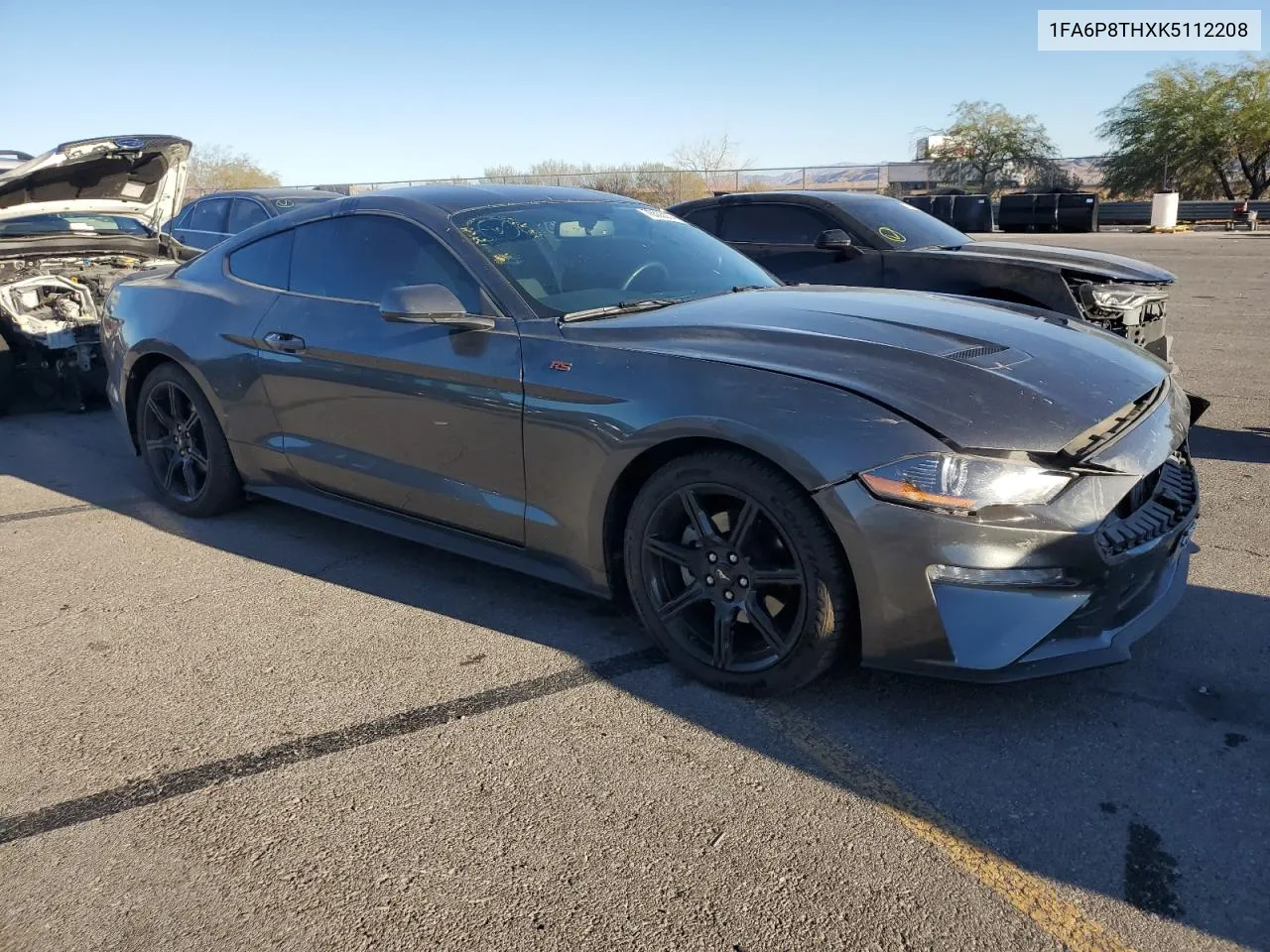 2019 Ford Mustang VIN: 1FA6P8THXK5112208 Lot: 76503014