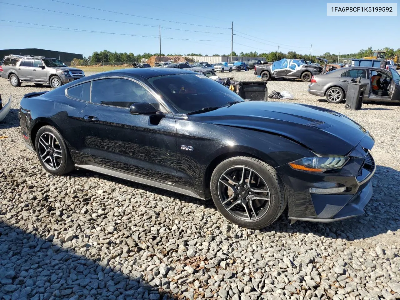 2019 Ford Mustang Gt VIN: 1FA6P8CF1K5199592 Lot: 76671204