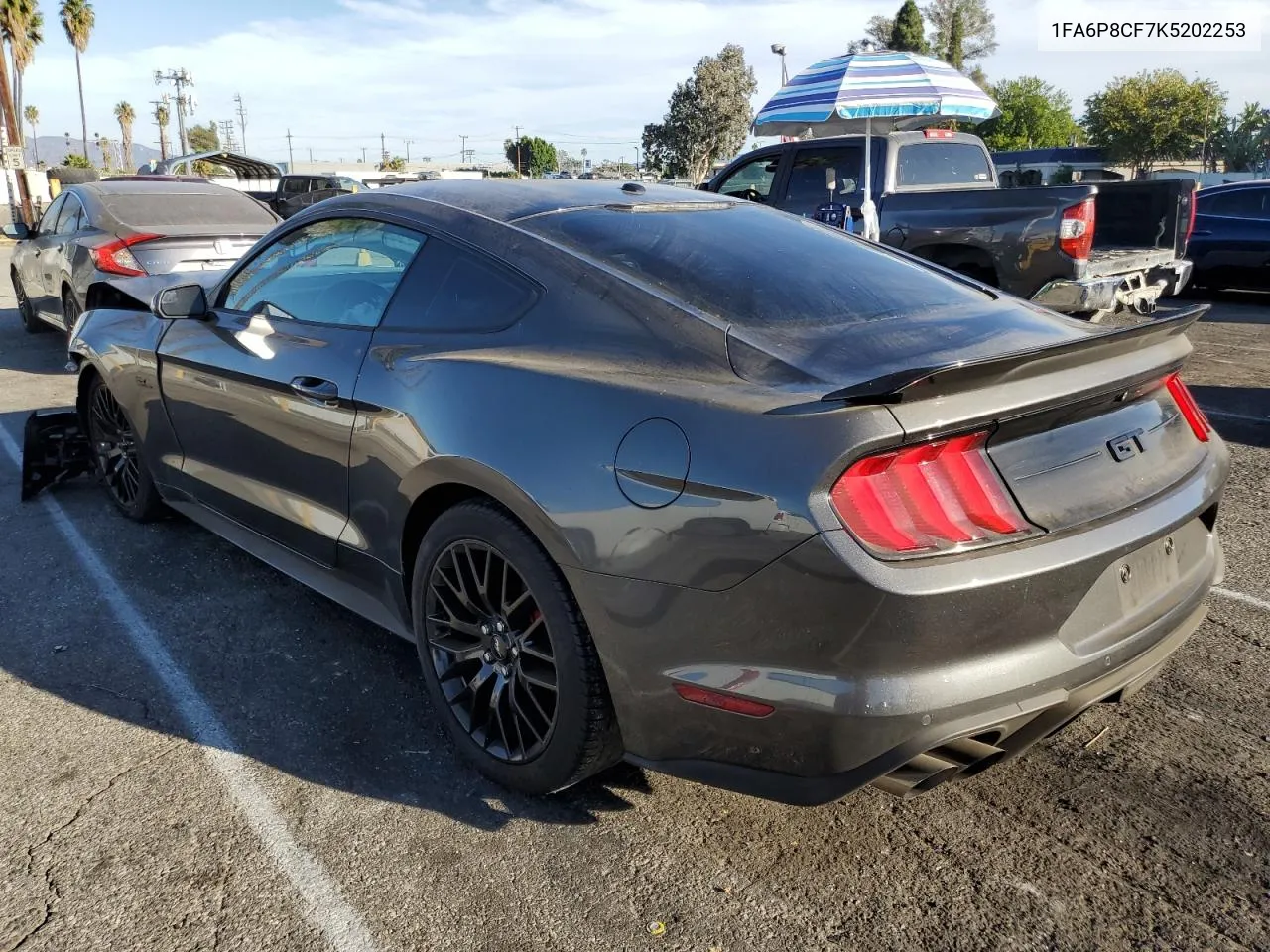 2019 Ford Mustang Gt VIN: 1FA6P8CF7K5202253 Lot: 76795814