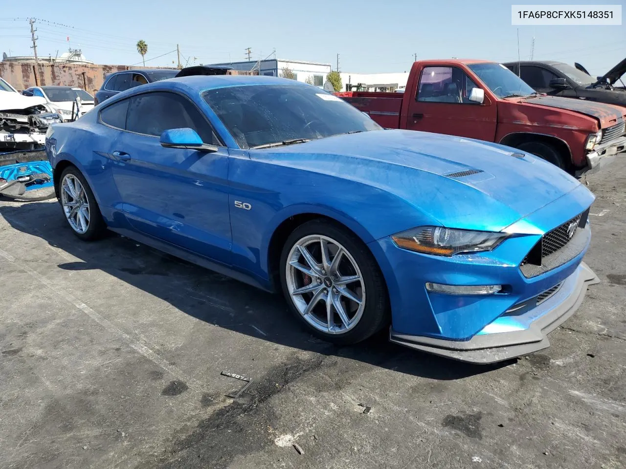 2019 Ford Mustang Gt VIN: 1FA6P8CFXK5148351 Lot: 76837544