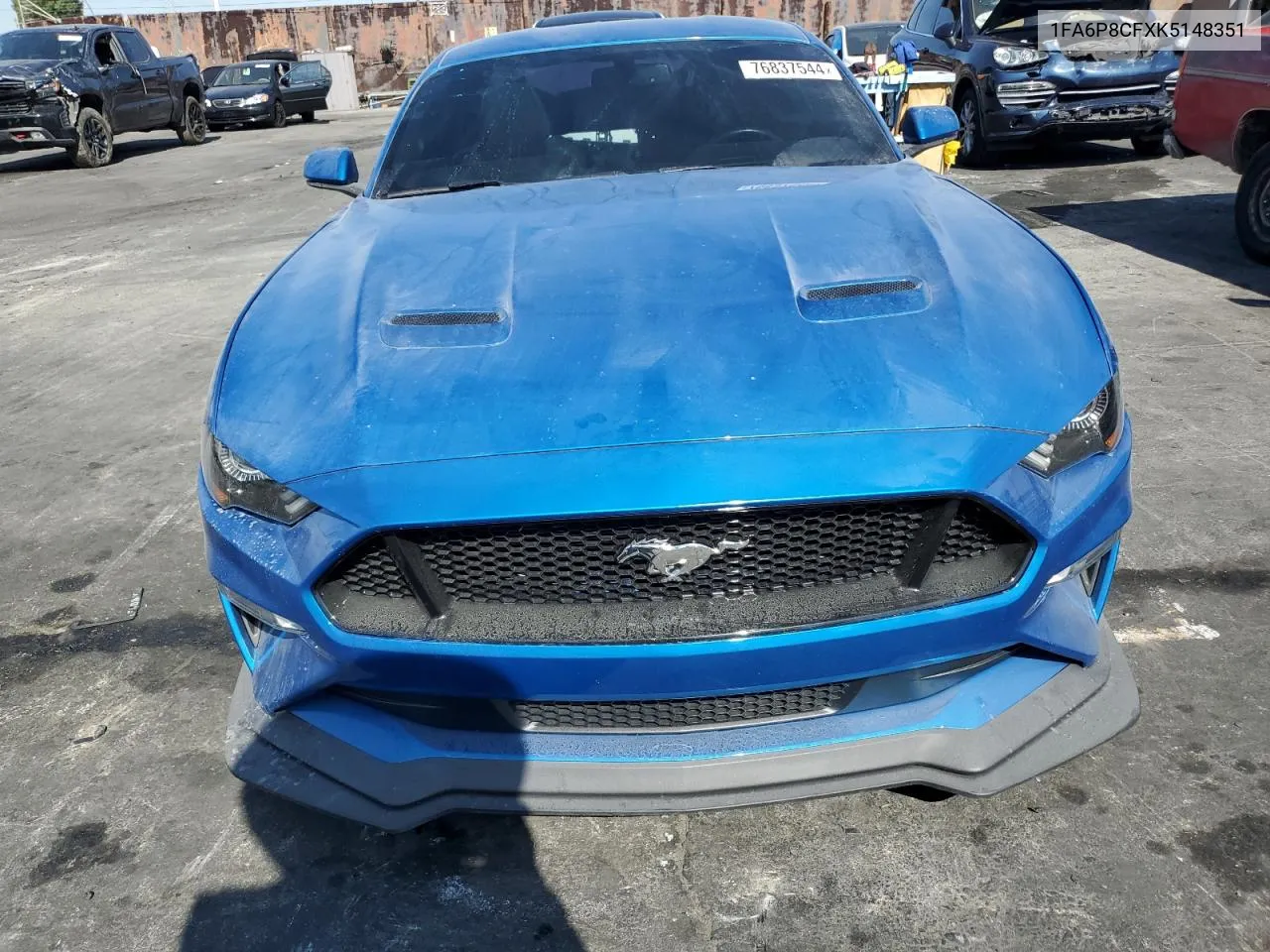 2019 Ford Mustang Gt VIN: 1FA6P8CFXK5148351 Lot: 76837544