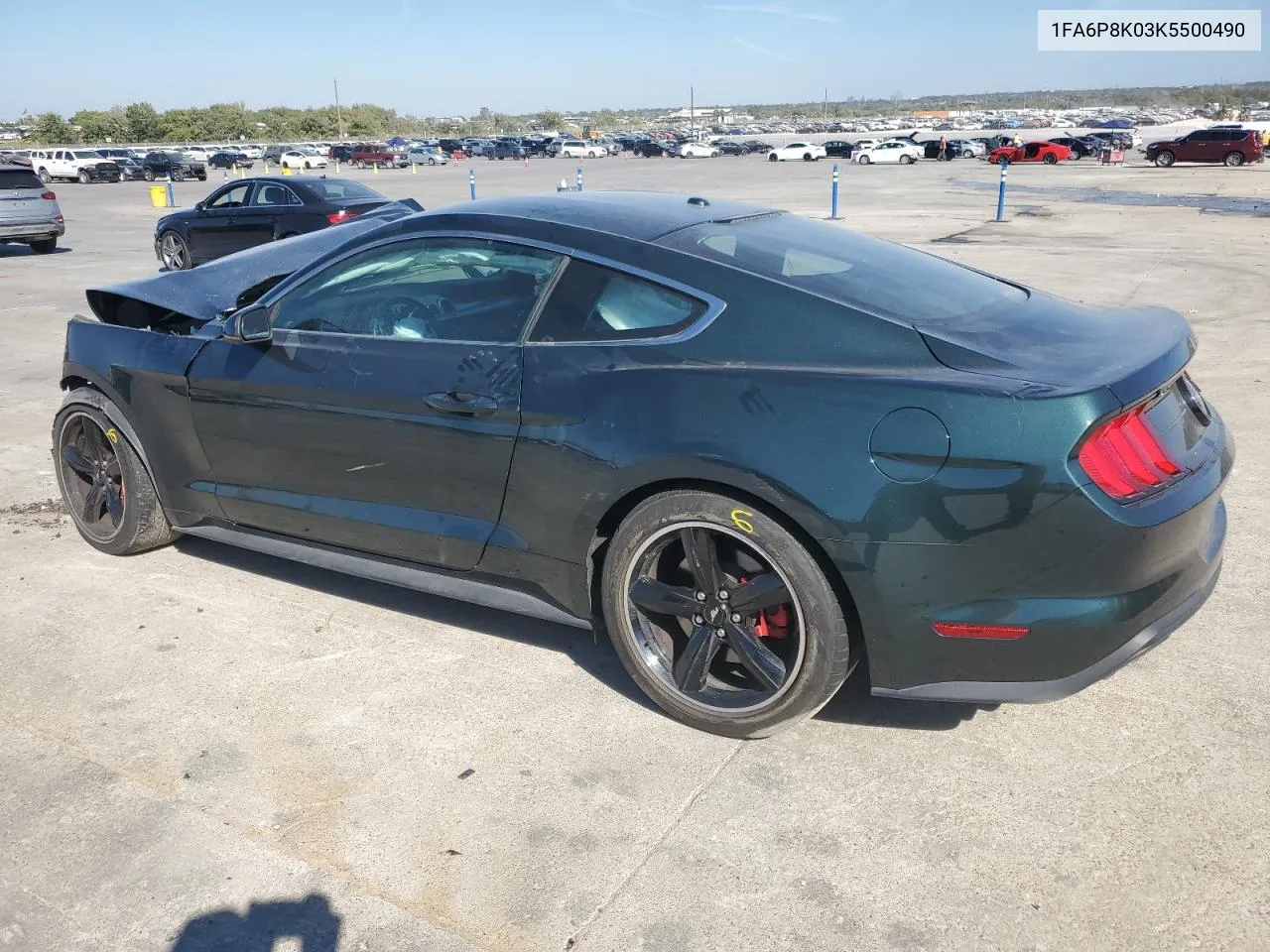 2019 Ford Mustang Bullitt VIN: 1FA6P8K03K5500490 Lot: 76904974