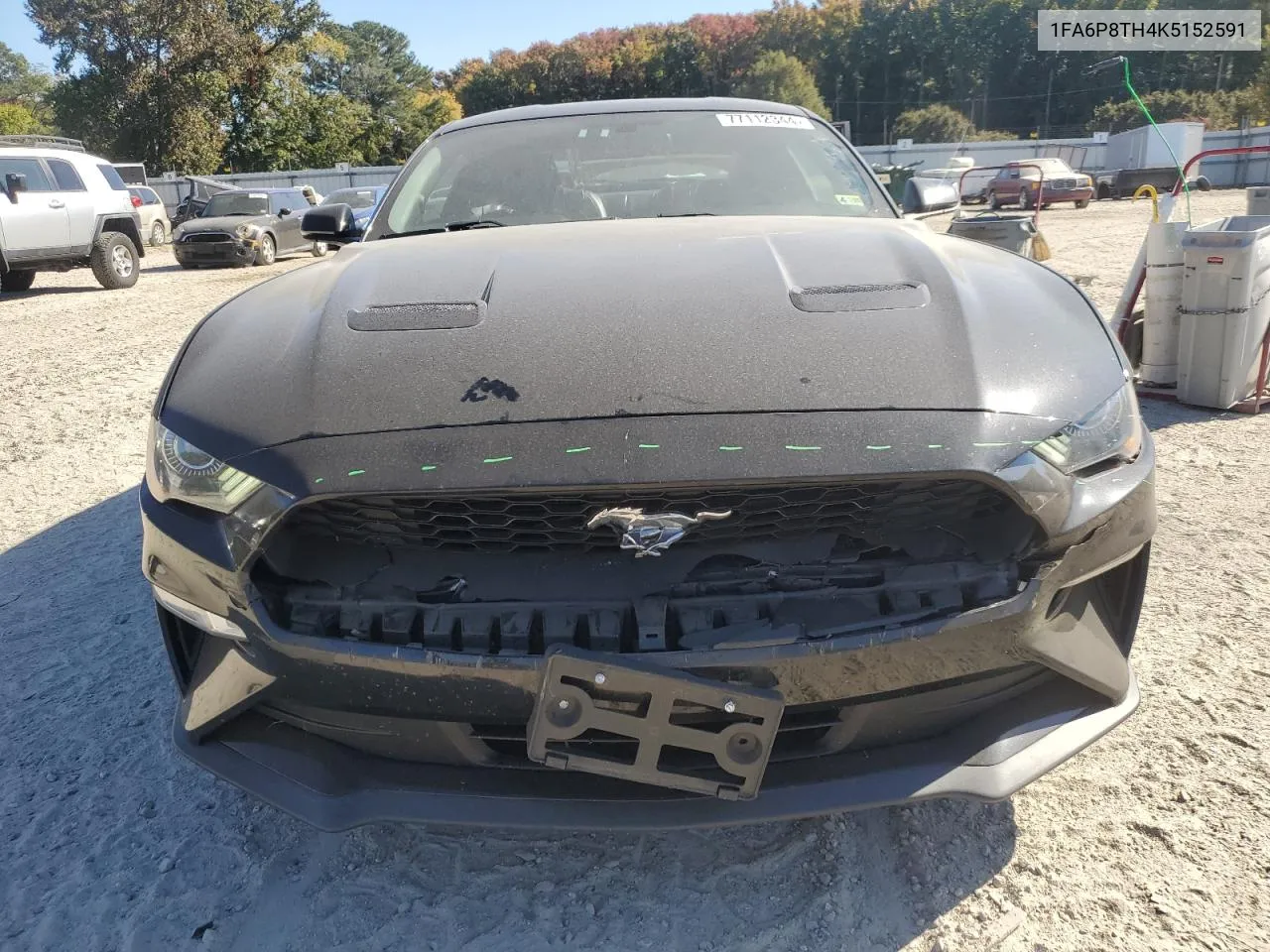 2019 Ford Mustang VIN: 1FA6P8TH4K5152591 Lot: 77112344