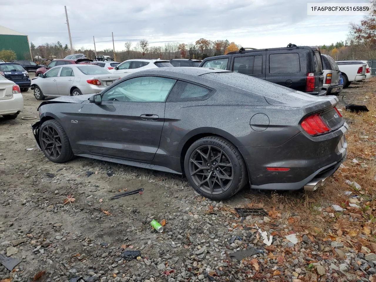 2019 Ford Mustang Gt VIN: 1FA6P8CFXK5165859 Lot: 77605944